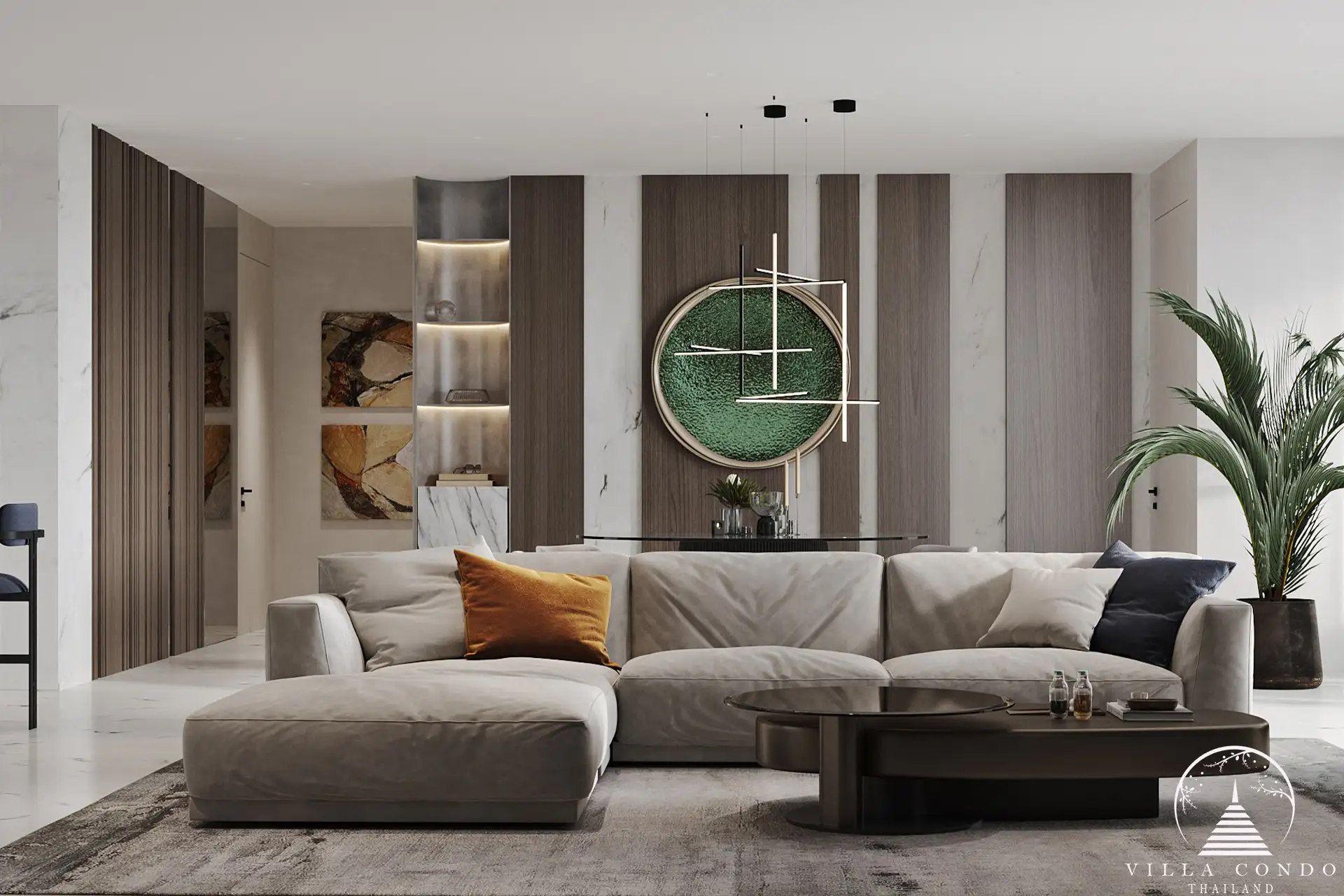 Stylish Living Room at Andaman Boutique Residences