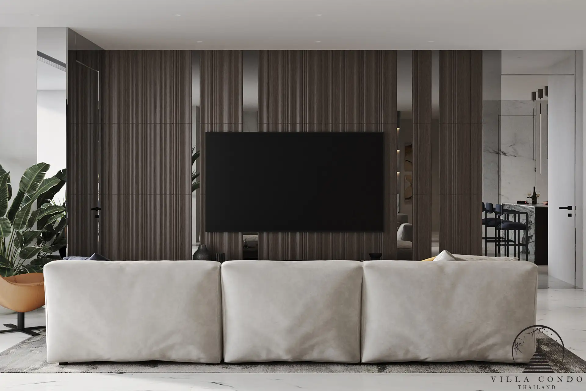 Stylish Living Room at Andaman Boutique Residences