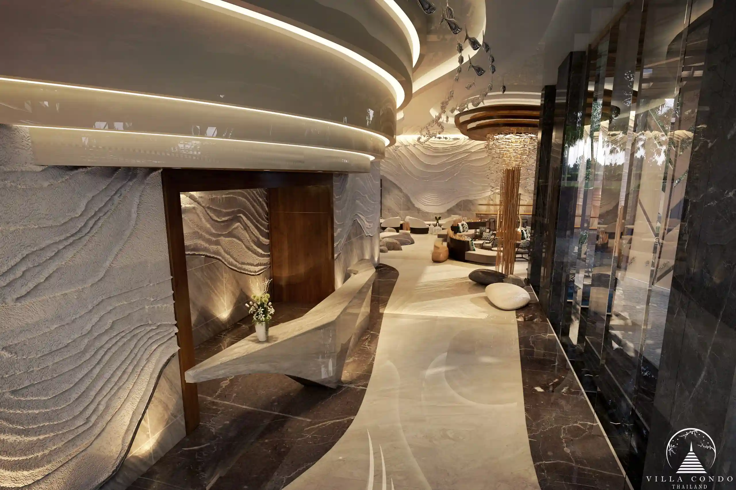 Elegant Lobby at The Marin Kamala