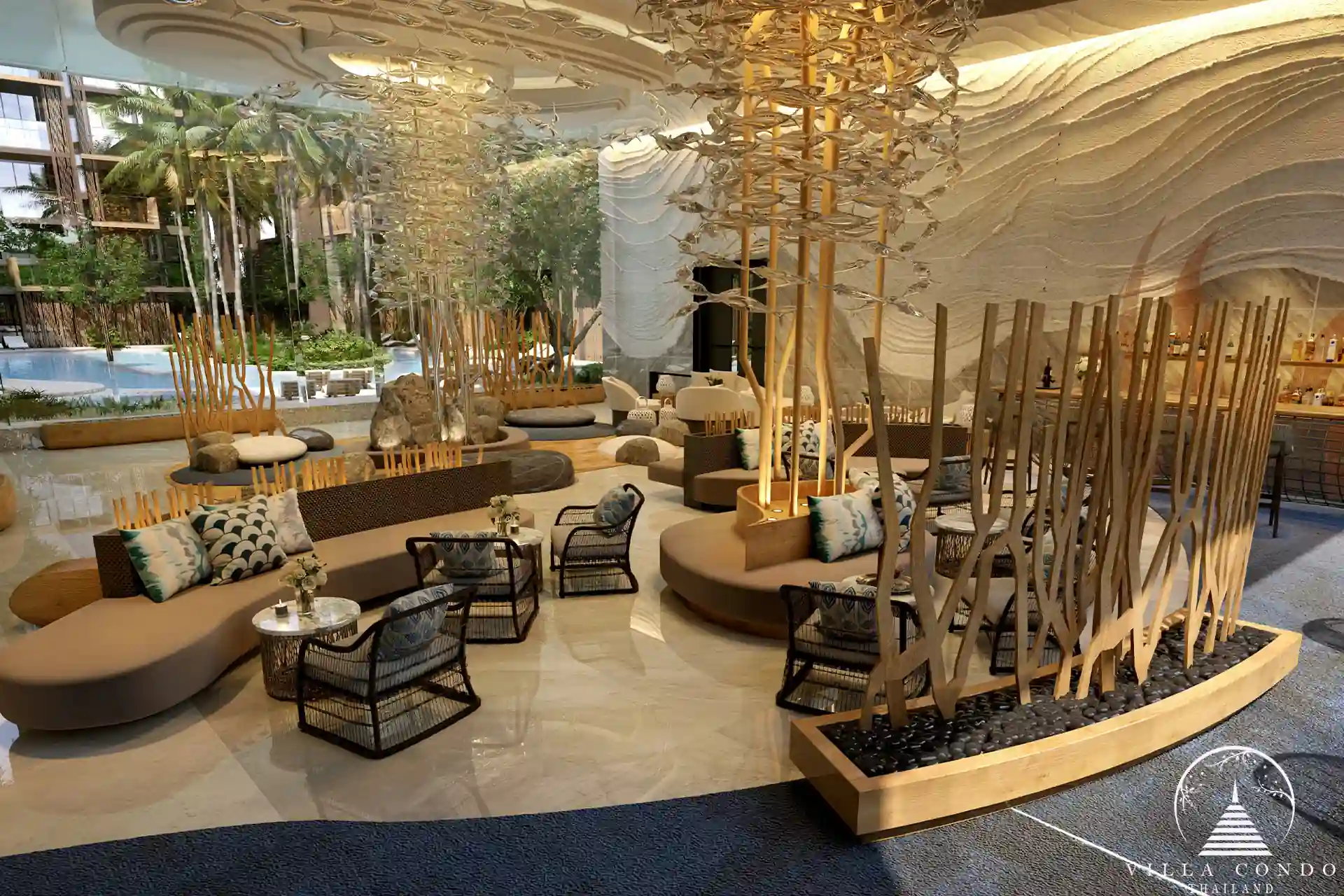 Elegant Lobby at The Marin Kamala