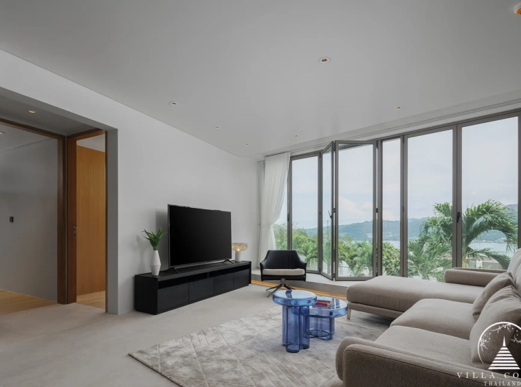 Inviting Living Room at Bluepoint Condo