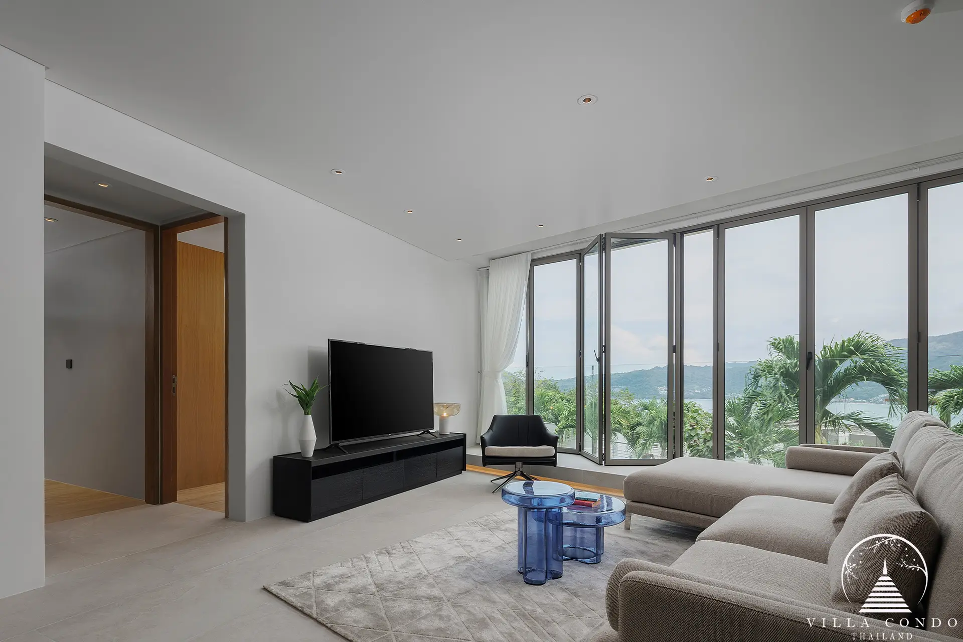 Inviting Living Room at Bluepoint Condo