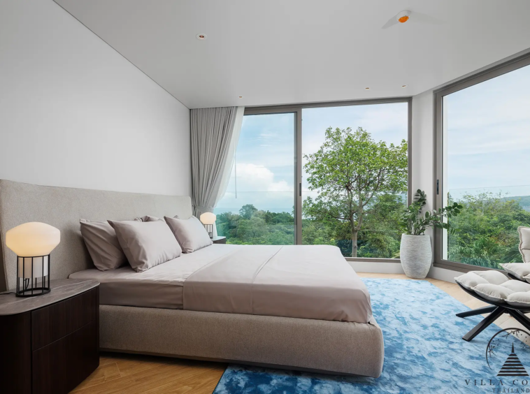 Tranquil Bedroom at Bluepoint Condo