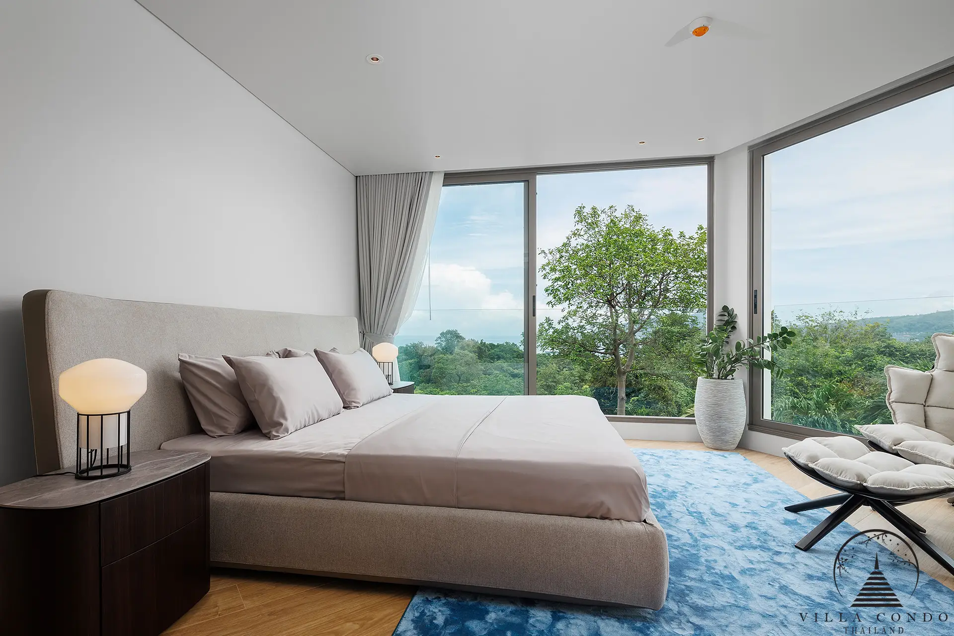 Tranquil Bedroom at Bluepoint Condo