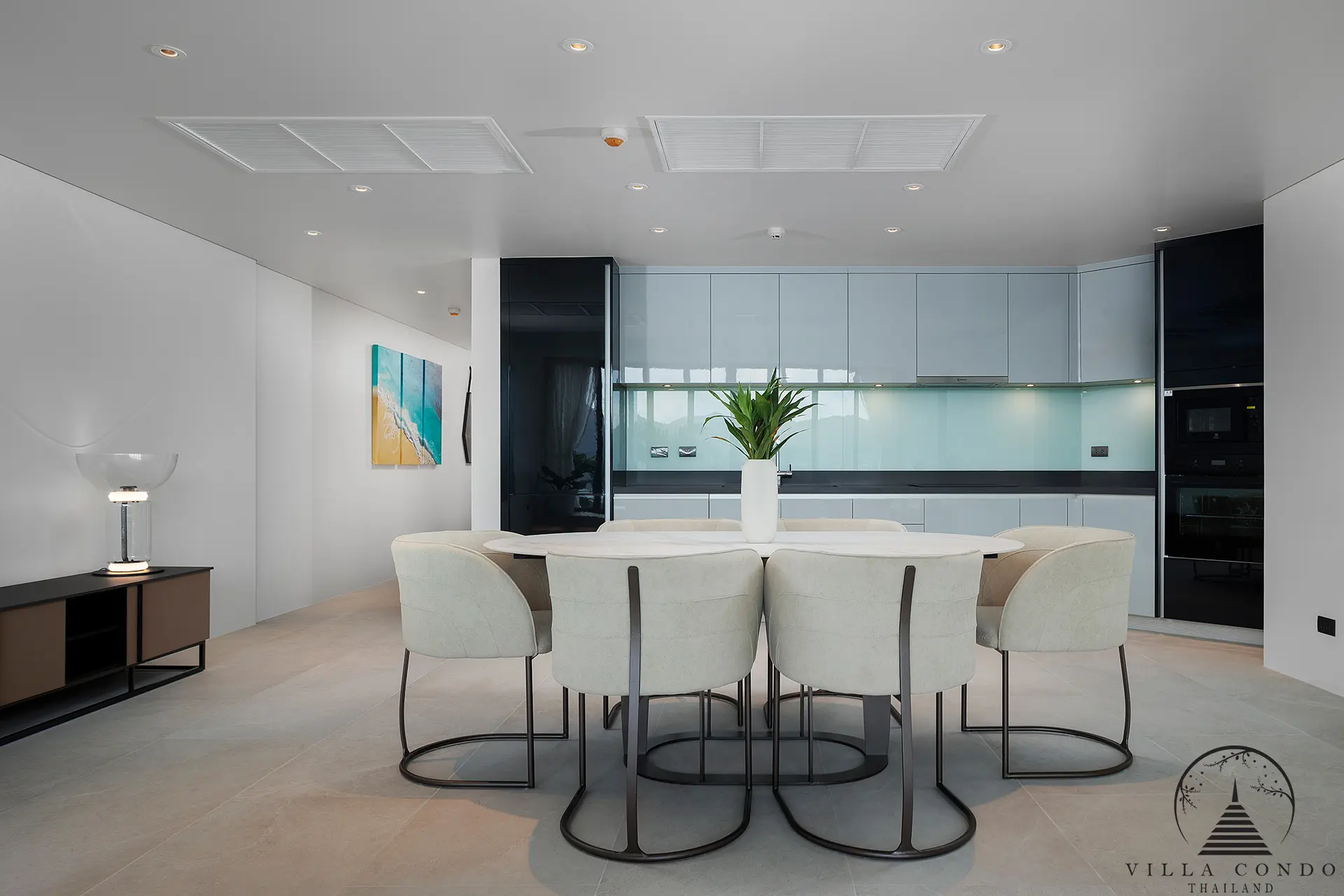 Elegant Dining Area at Bluepoint Condo