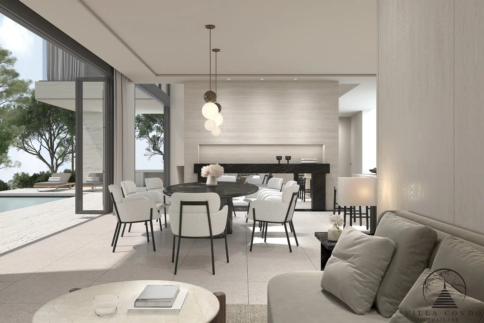 Stylish Living Room at Lavish Estates by Elite Manor