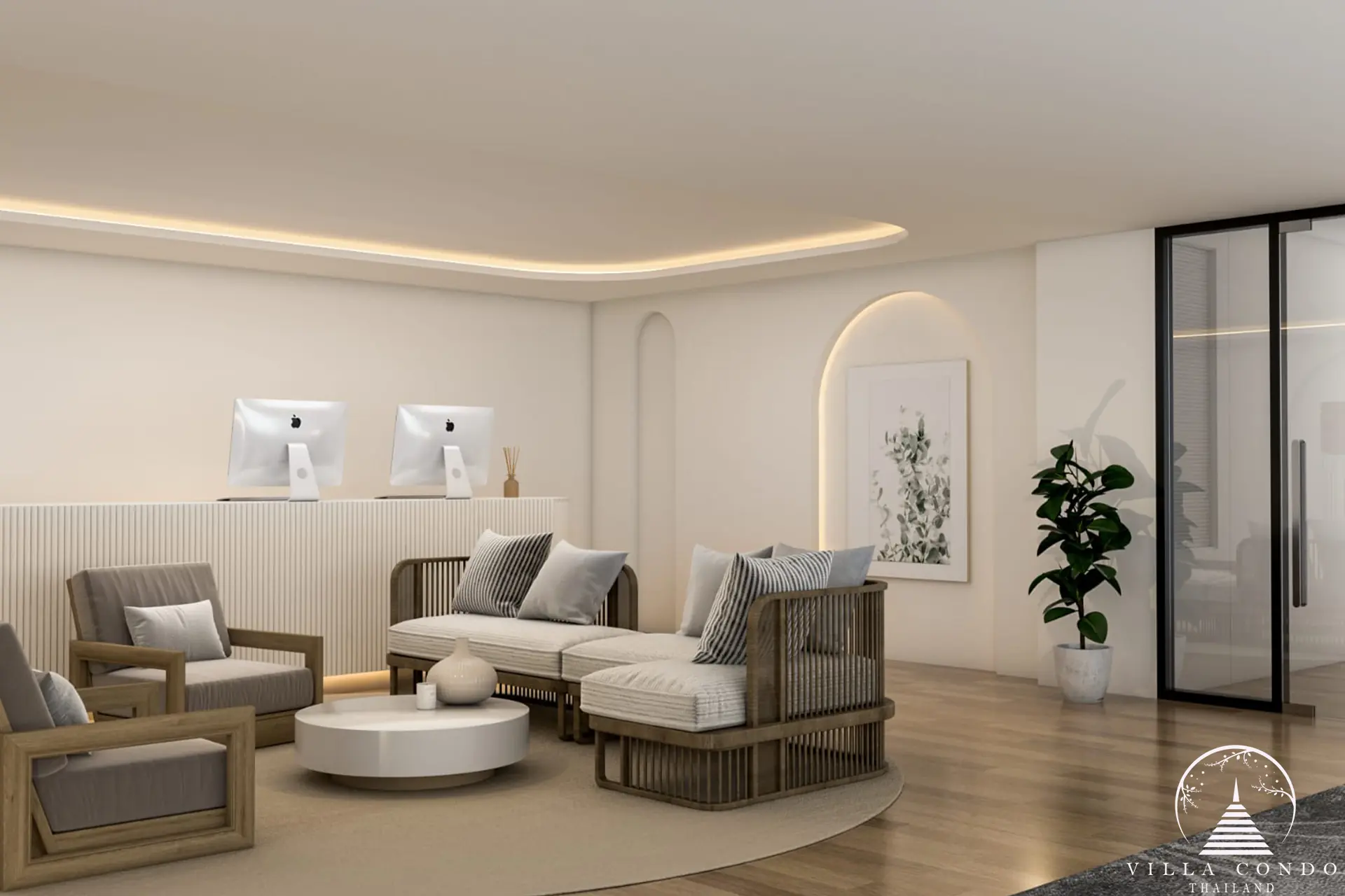 Luxurious Lobby at Fantasea Plus Condo Kamala