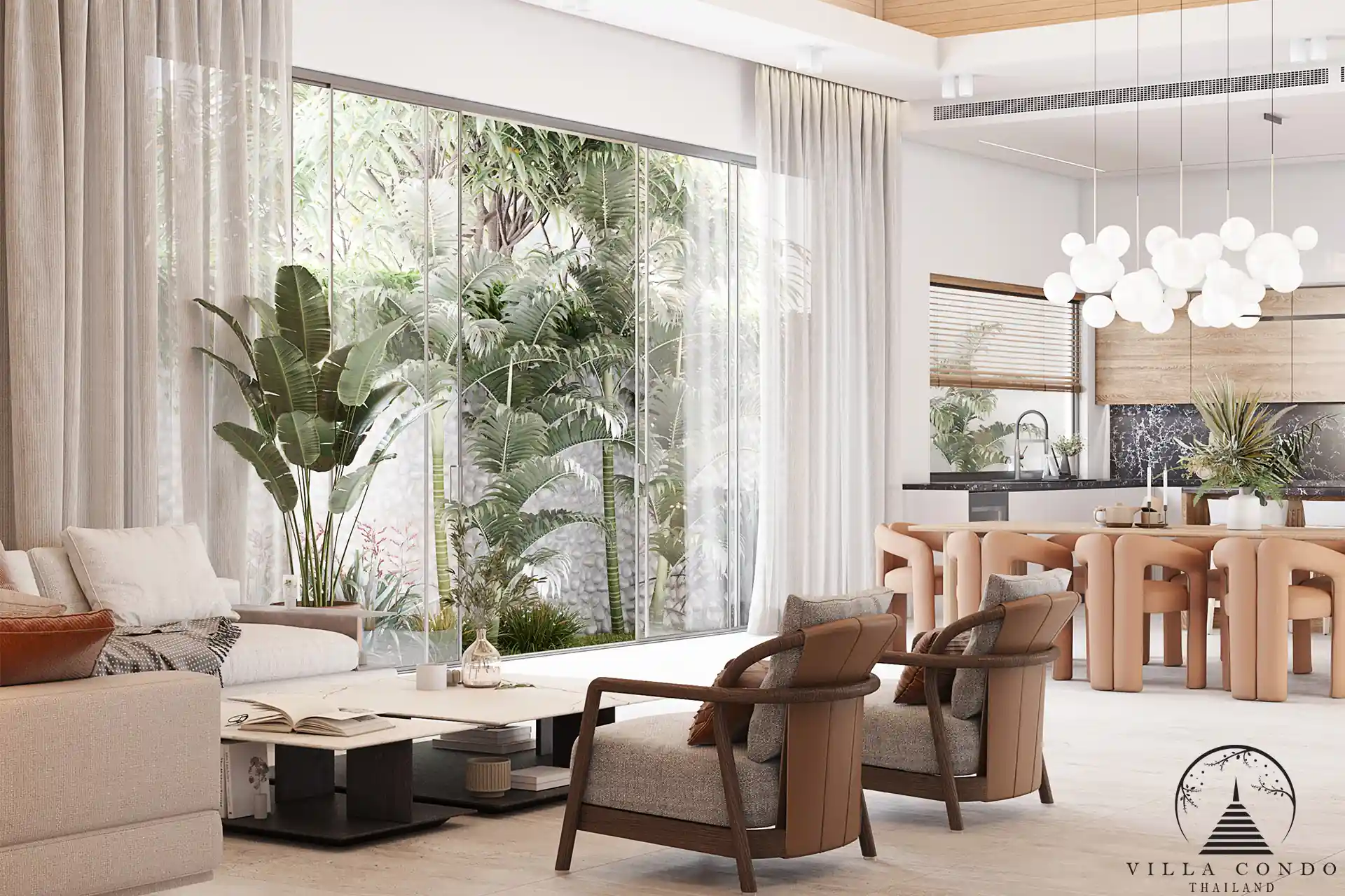 Modern Living Room – Layan Lucky Villas II Stylish Living Room at Layan Lucky Villas II