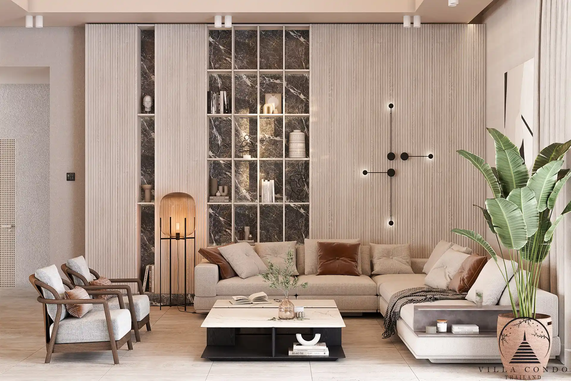 Modern Living Room – Layan Lucky Villas II Stylish Living Room at Layan Lucky Villas II