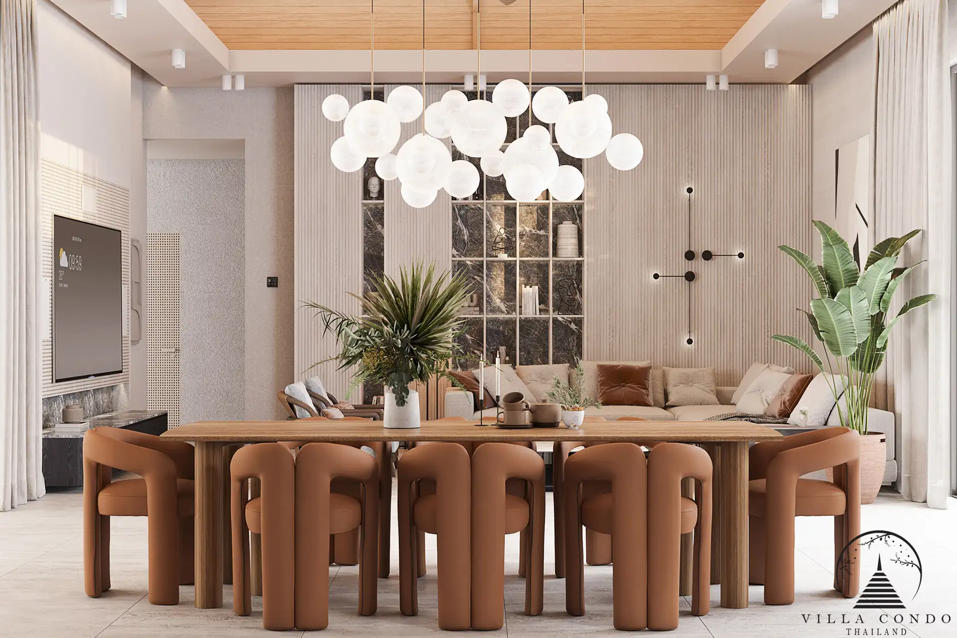 Stylish Dining Area – Layan Lucky Villas II Elegant Dining Area at Layan Lucky Villas II