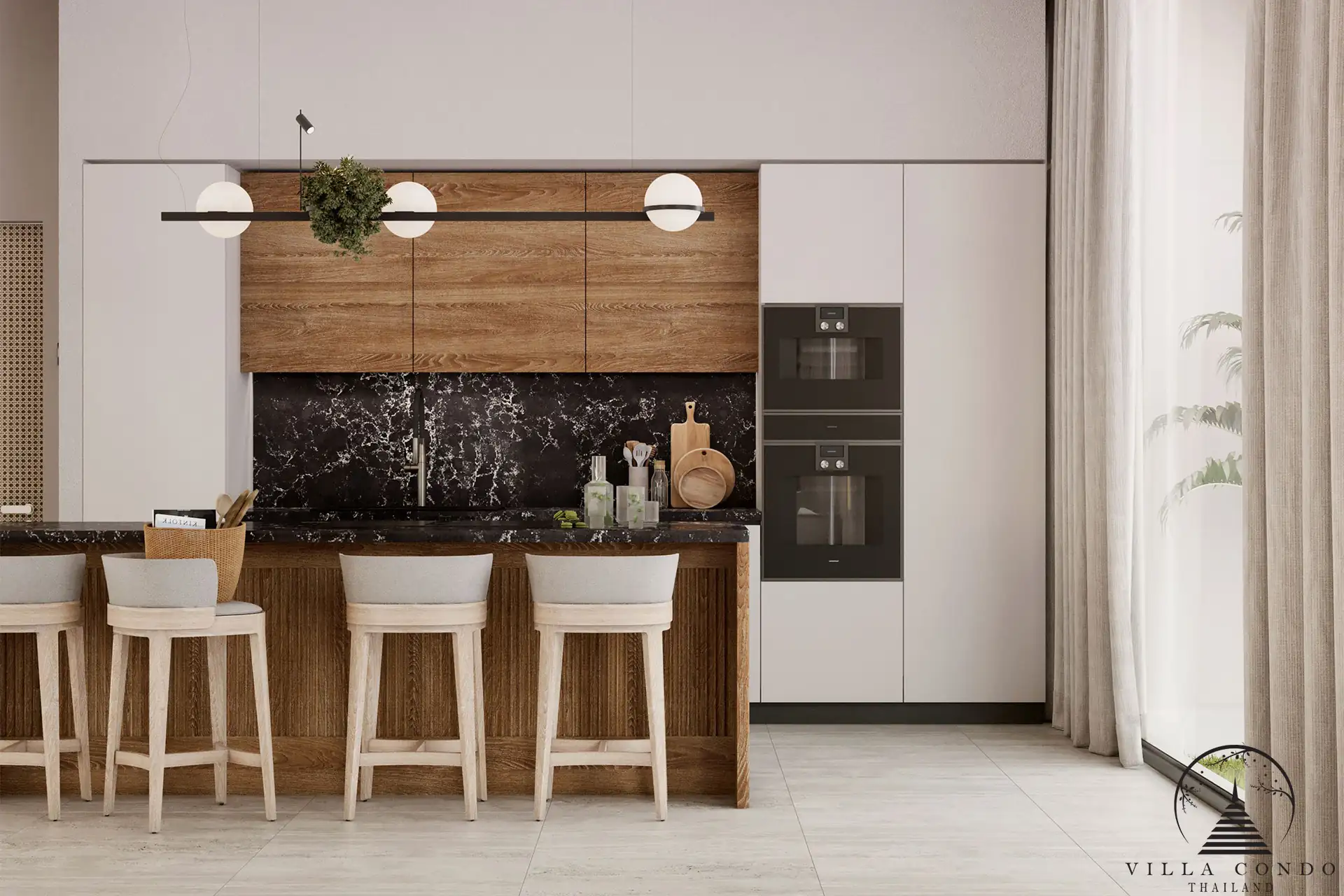Modern Kitchen Design at Layan Lucky Villas II