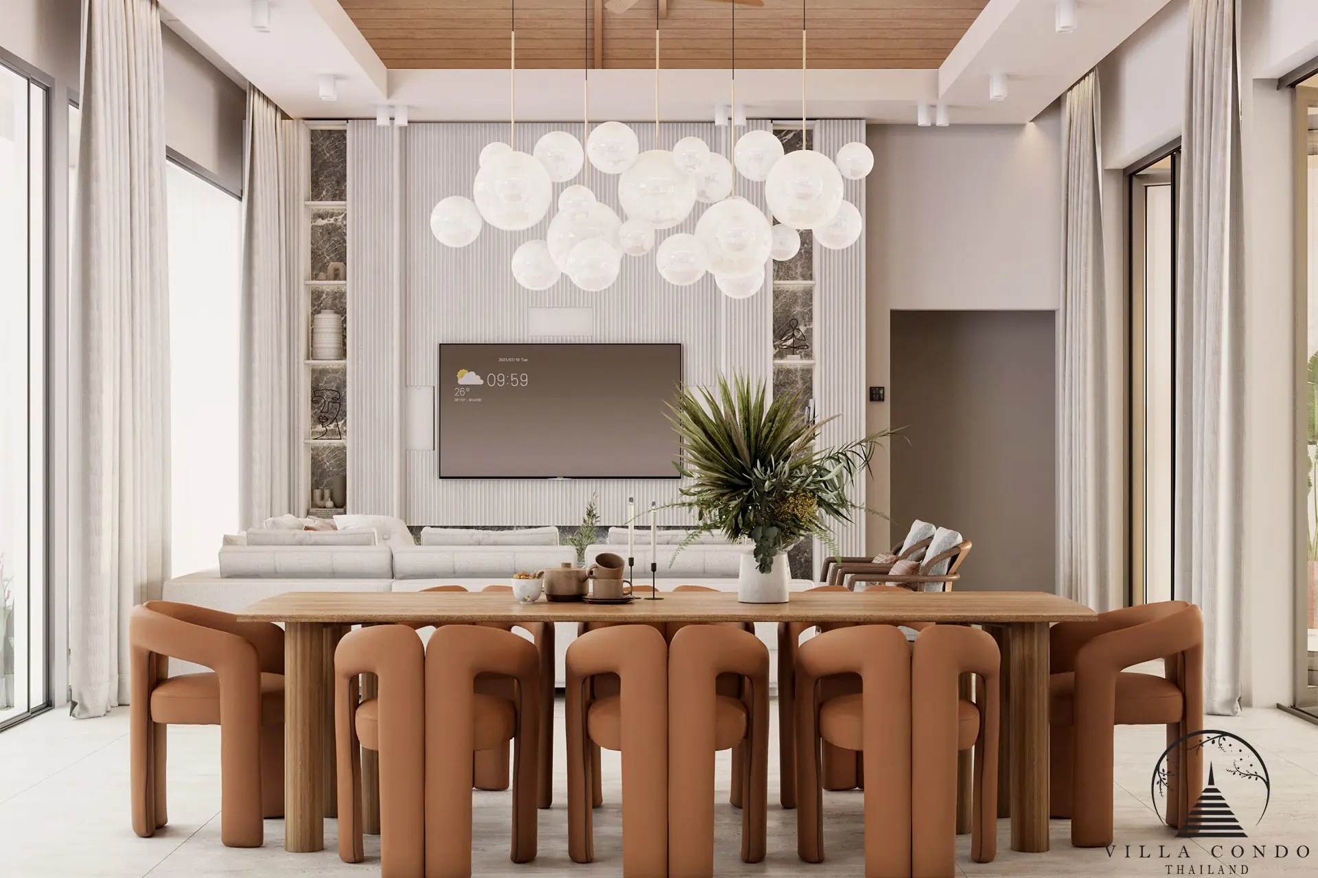 Elegant Dining Area at Layan Lucky Villas II