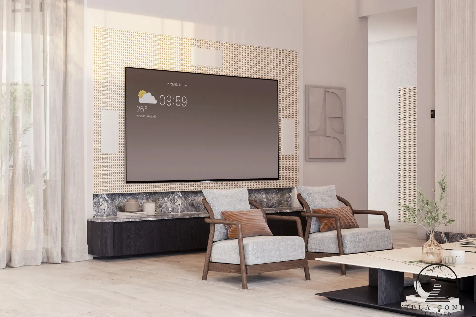 Modern Living Room – Layan Lucky Villas II Stylish Living Room at Layan Lucky Villas II