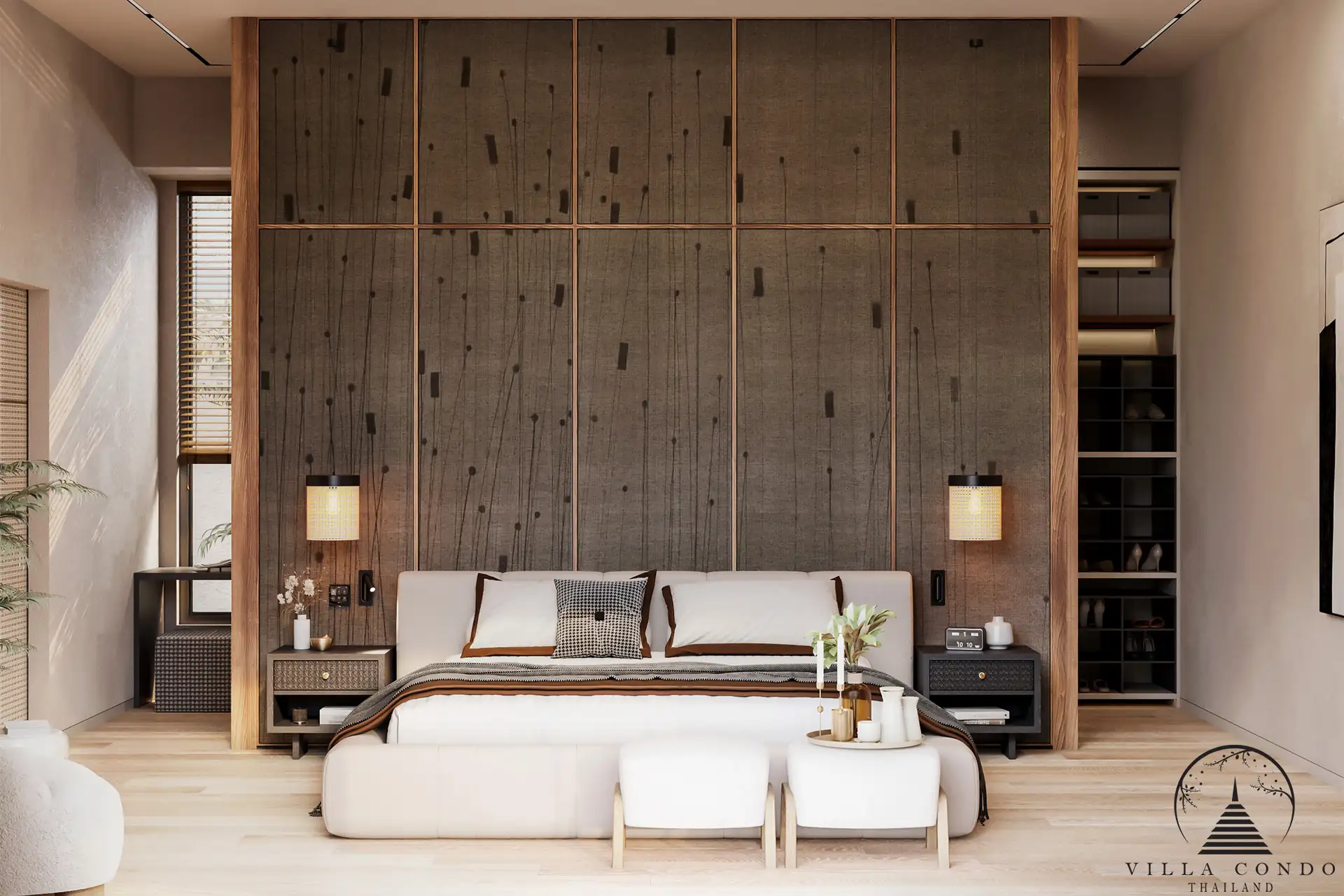 Tranquil Master Bedroom at Layan Lucky Villas II