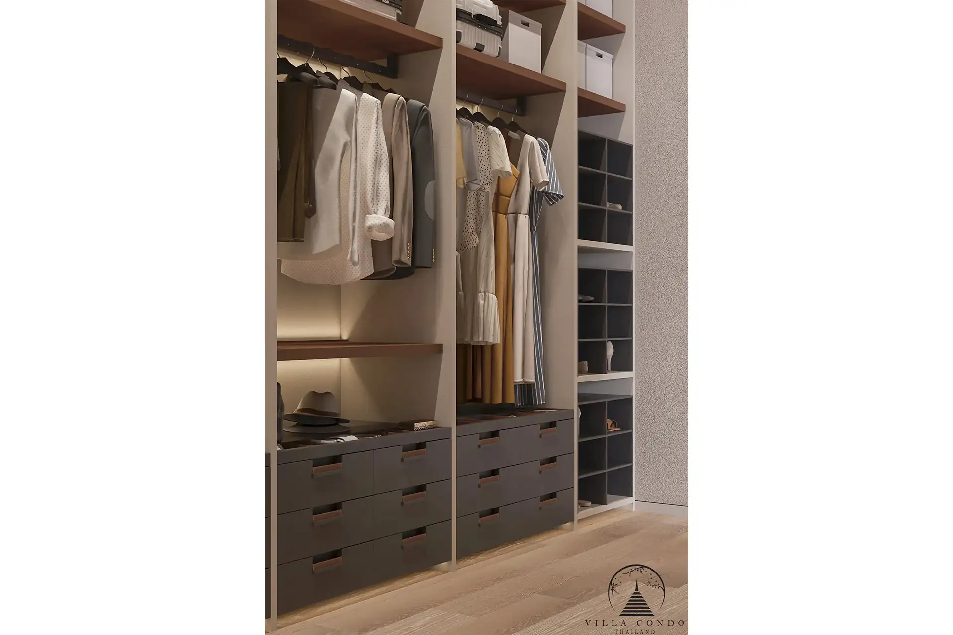 Luxurious Fitting Room – Layan Lucky Villas II Elegant Fitting Room at Layan Lucky Villas II