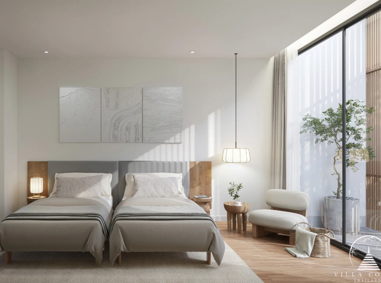 Tranquil Bedroom at Mono Oxygen Villas