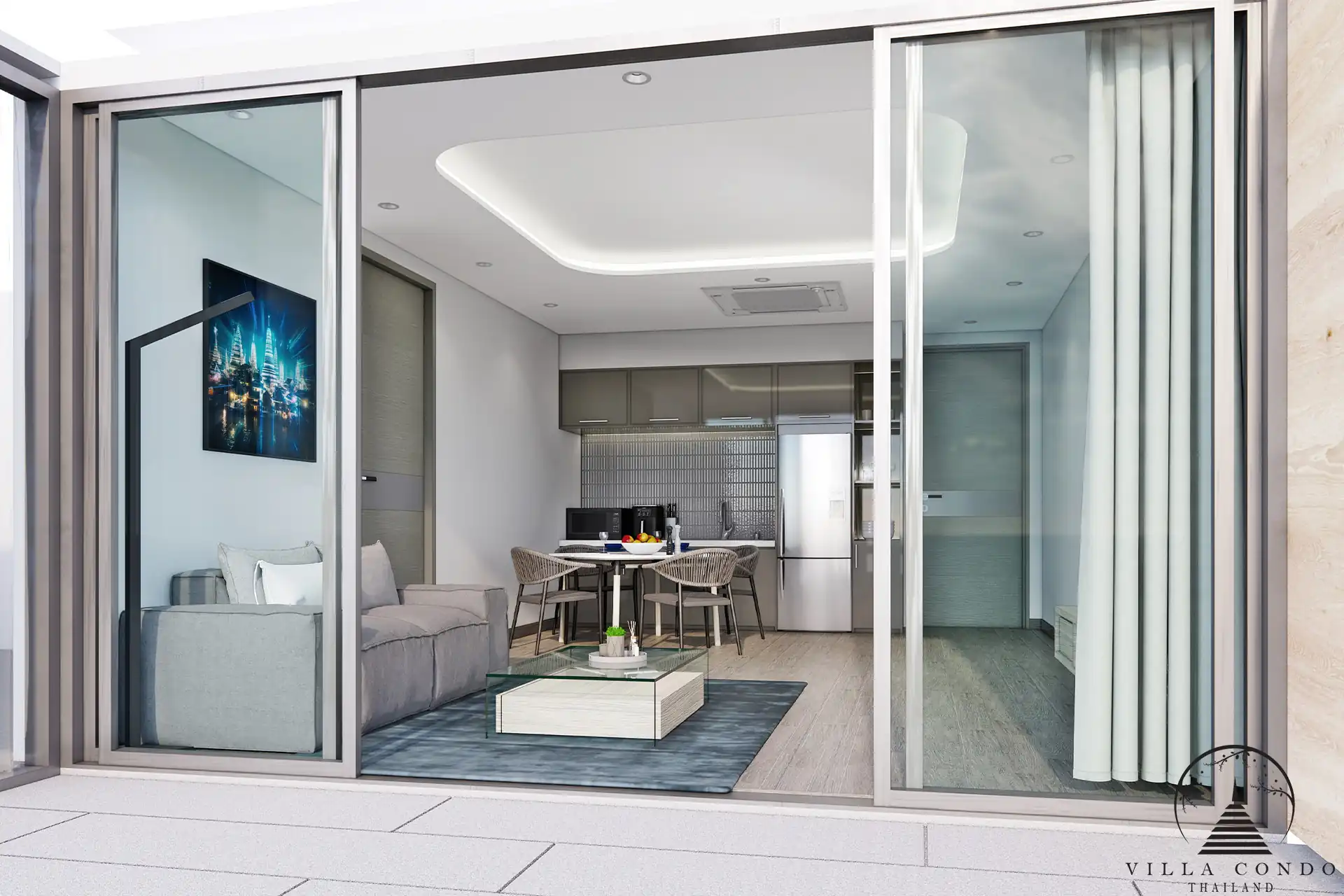 Stylish Living Room at Mandarin Oceanview Resort Patong