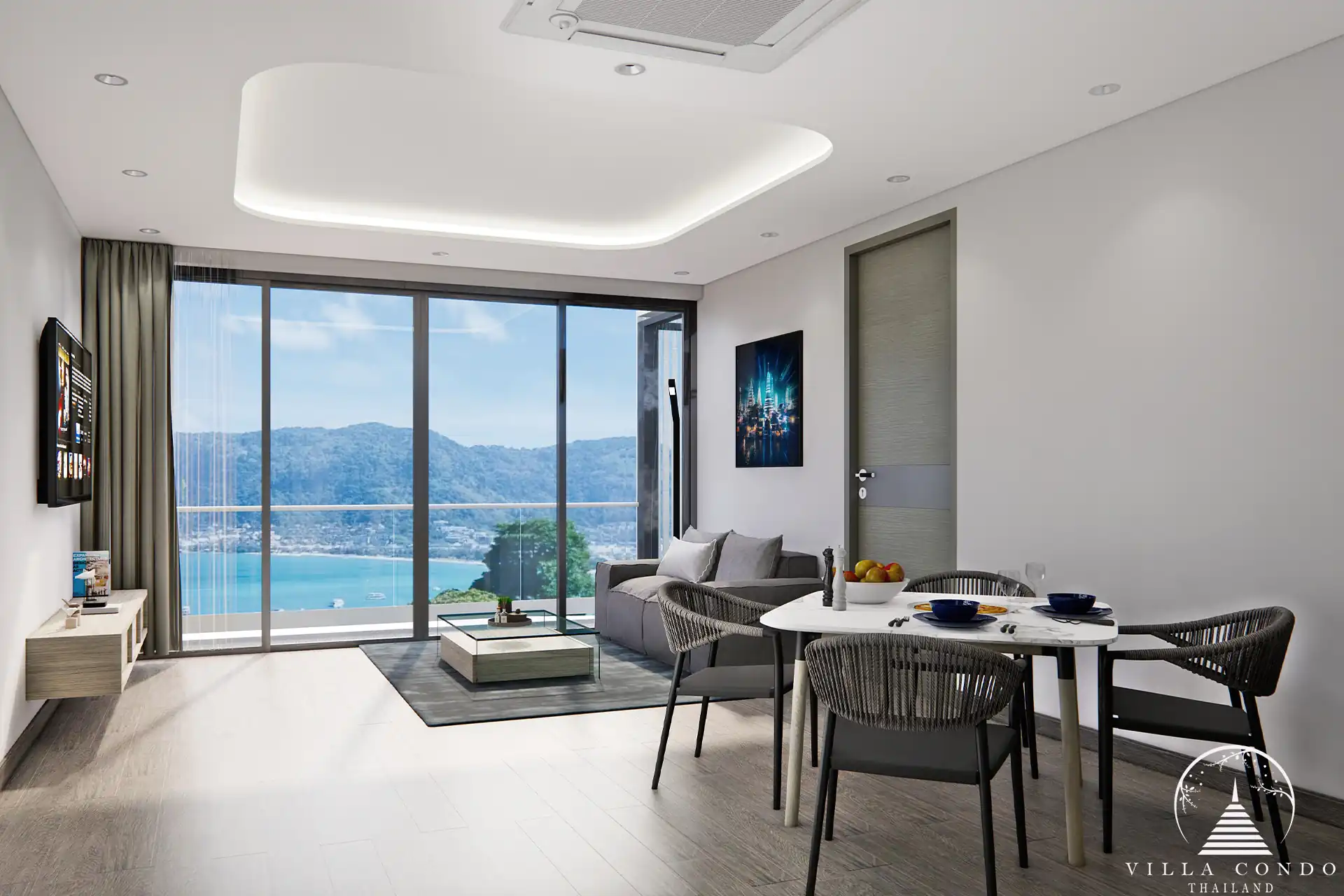Stylish Living Room at Mandarin Oceanview Resort Patong