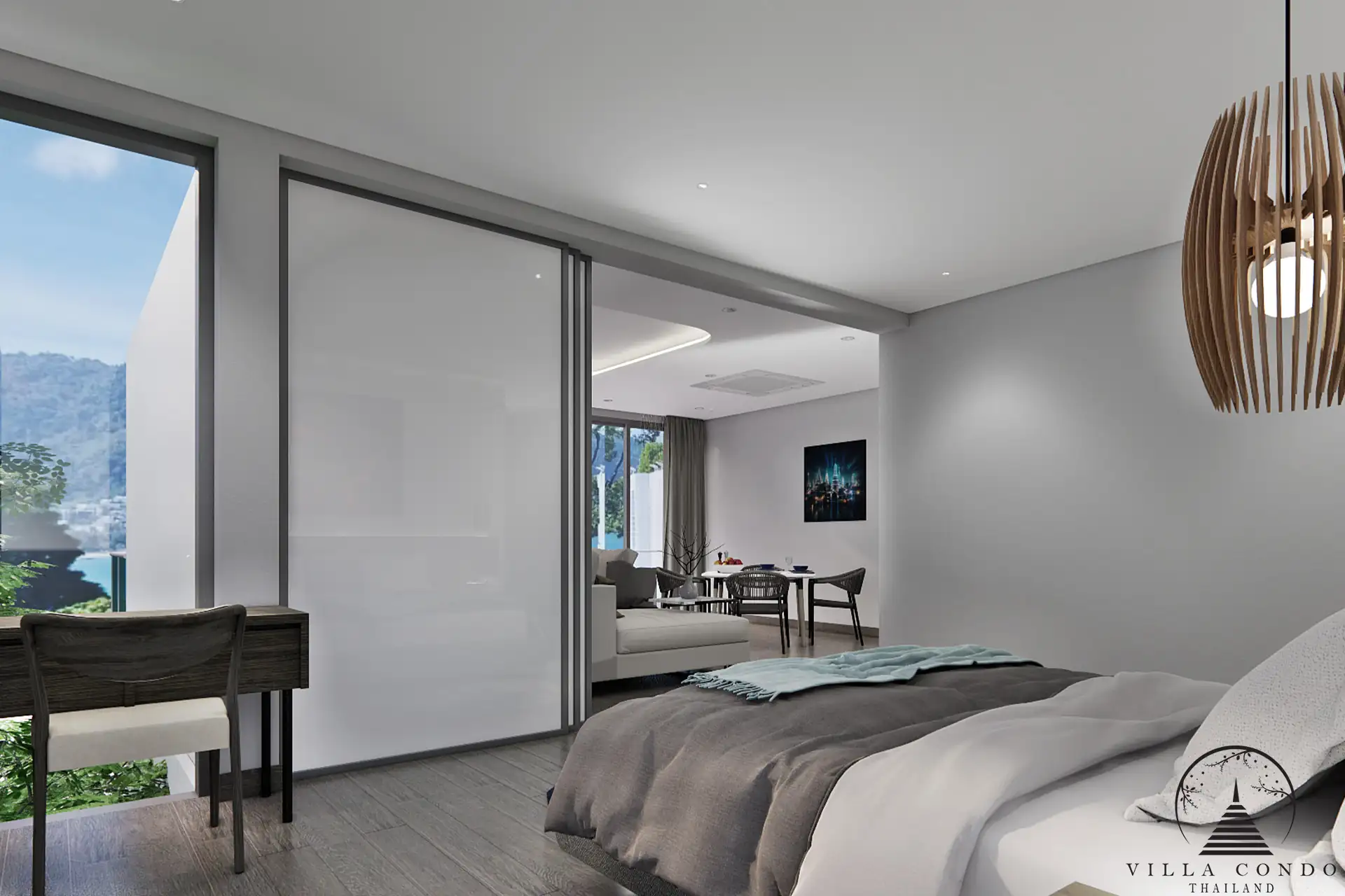 Tranquil Bedroom at Mandarin Oceanview Resort Patong