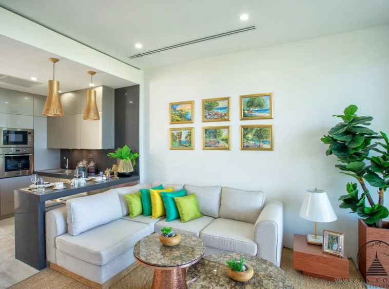 Stylish Living Room at Melia Karon Condominiums