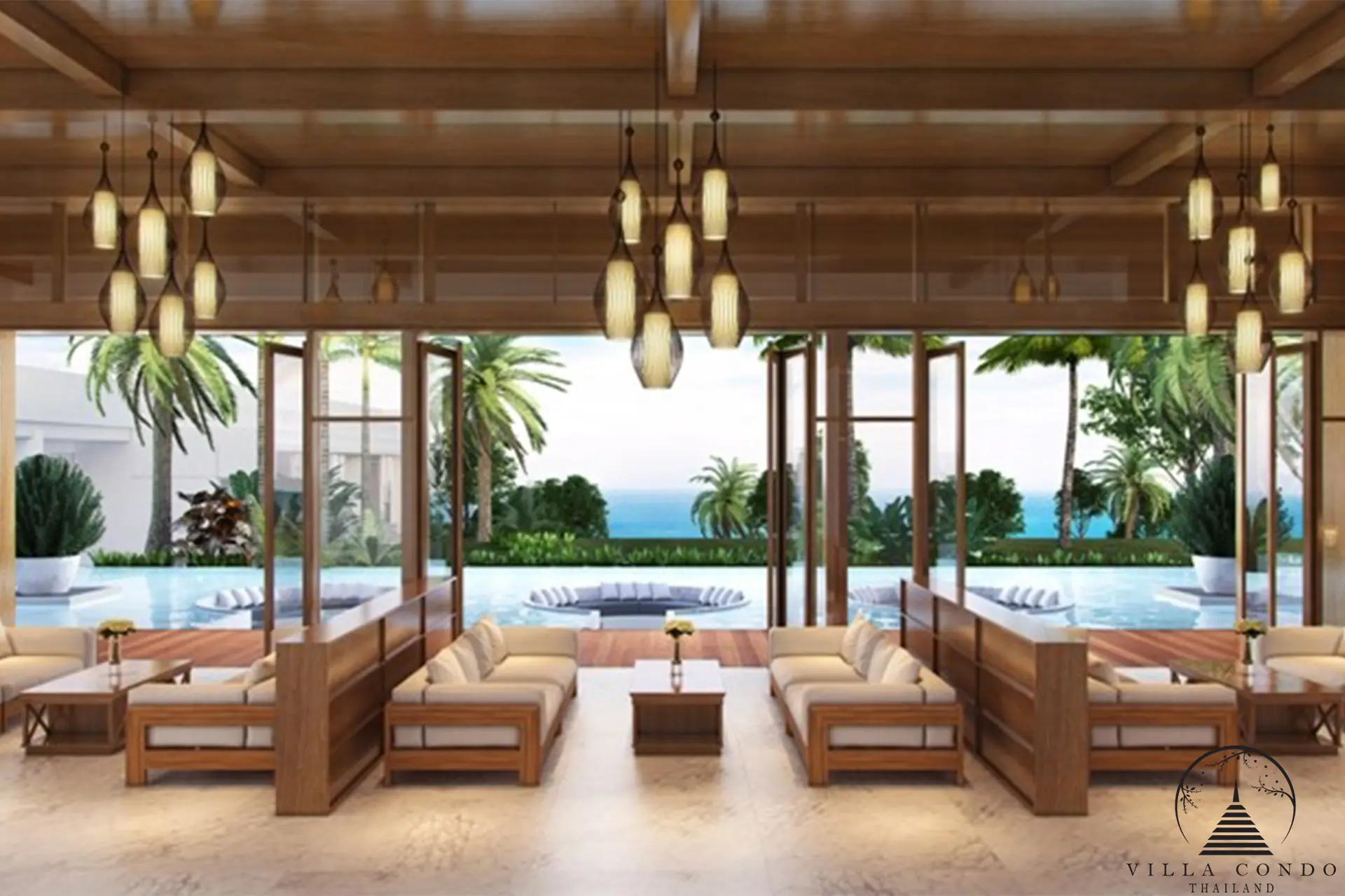 Inviting Common Area at Melia Karon Condominiums
