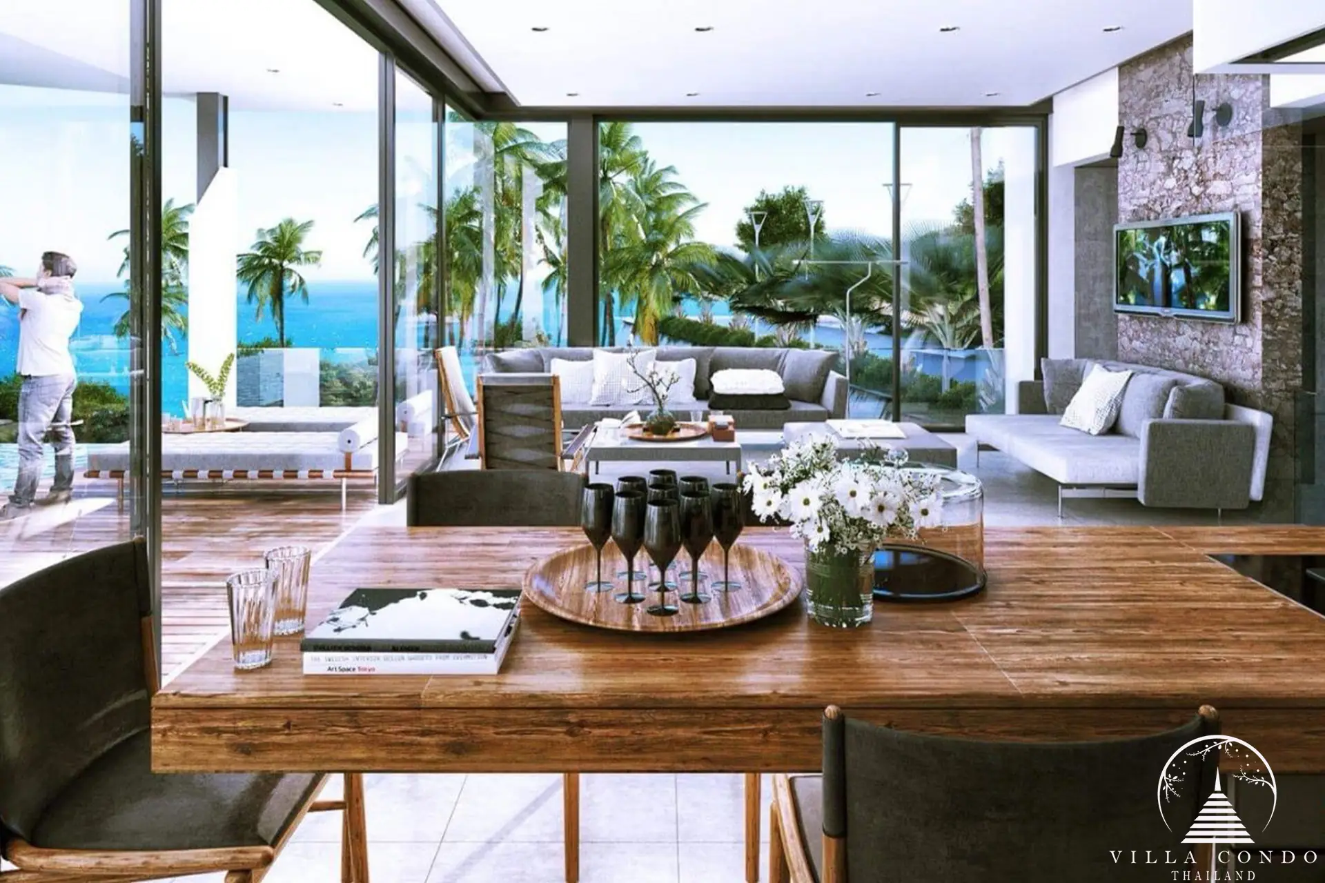Elegant Dining Area at Melia Karon Villas