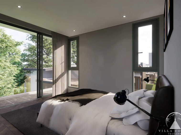 Serenely Designed Bedroom Interior