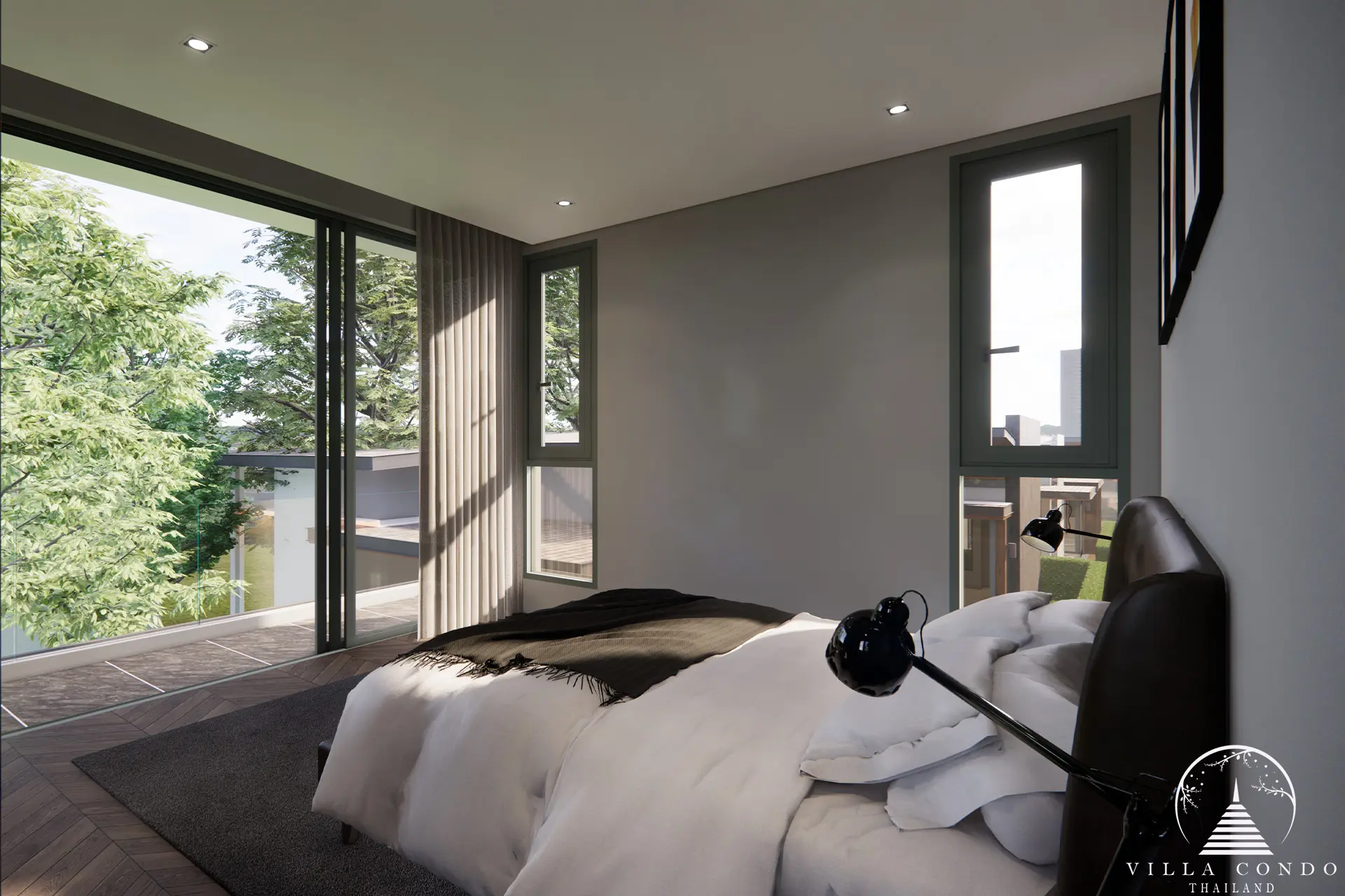 Serenely Designed Bedroom Interior