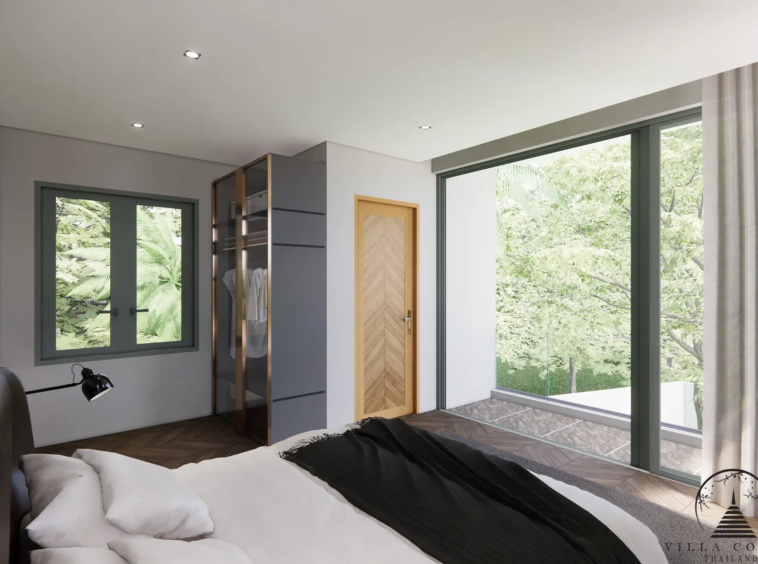 Serenely Designed Bedroom Interior