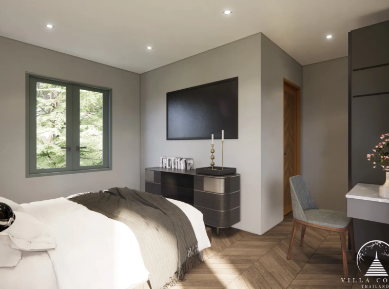 Serenely Designed Bedroom Interior