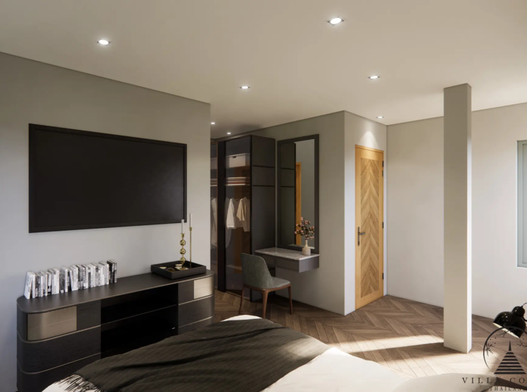 Serenely Designed Bedroom Interior