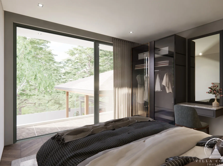 Serenely Designed Bedroom Interior