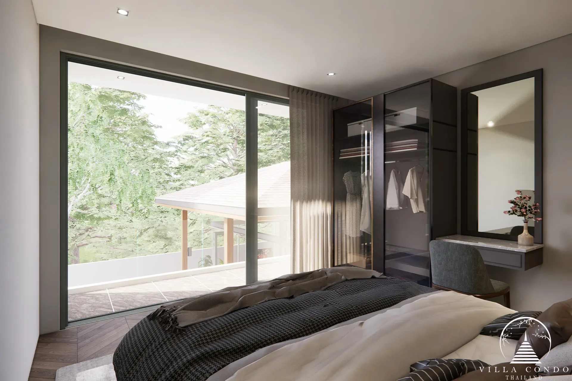 Serenely Designed Bedroom Interior