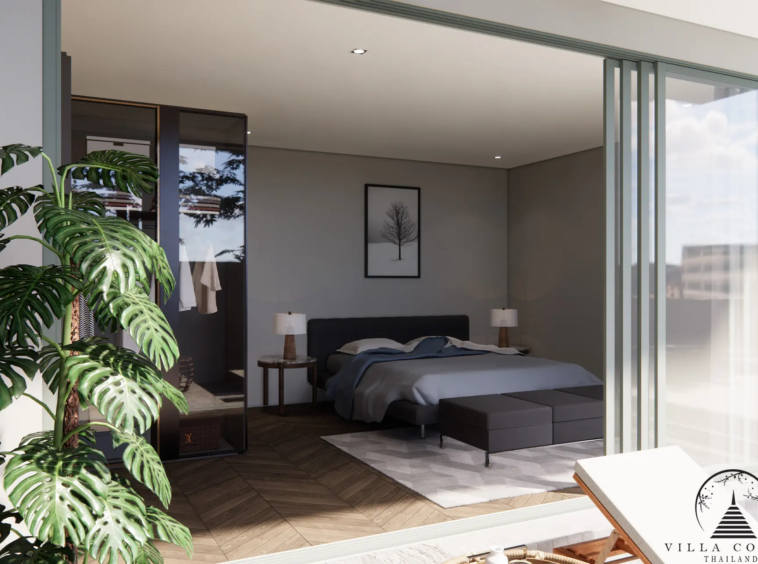 Serenely Designed Bedroom Interior