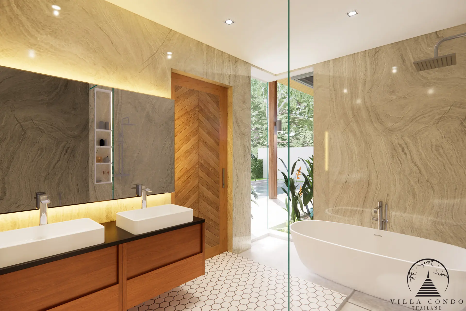 Luxurious Bathroom Retreat at Orchard Villas