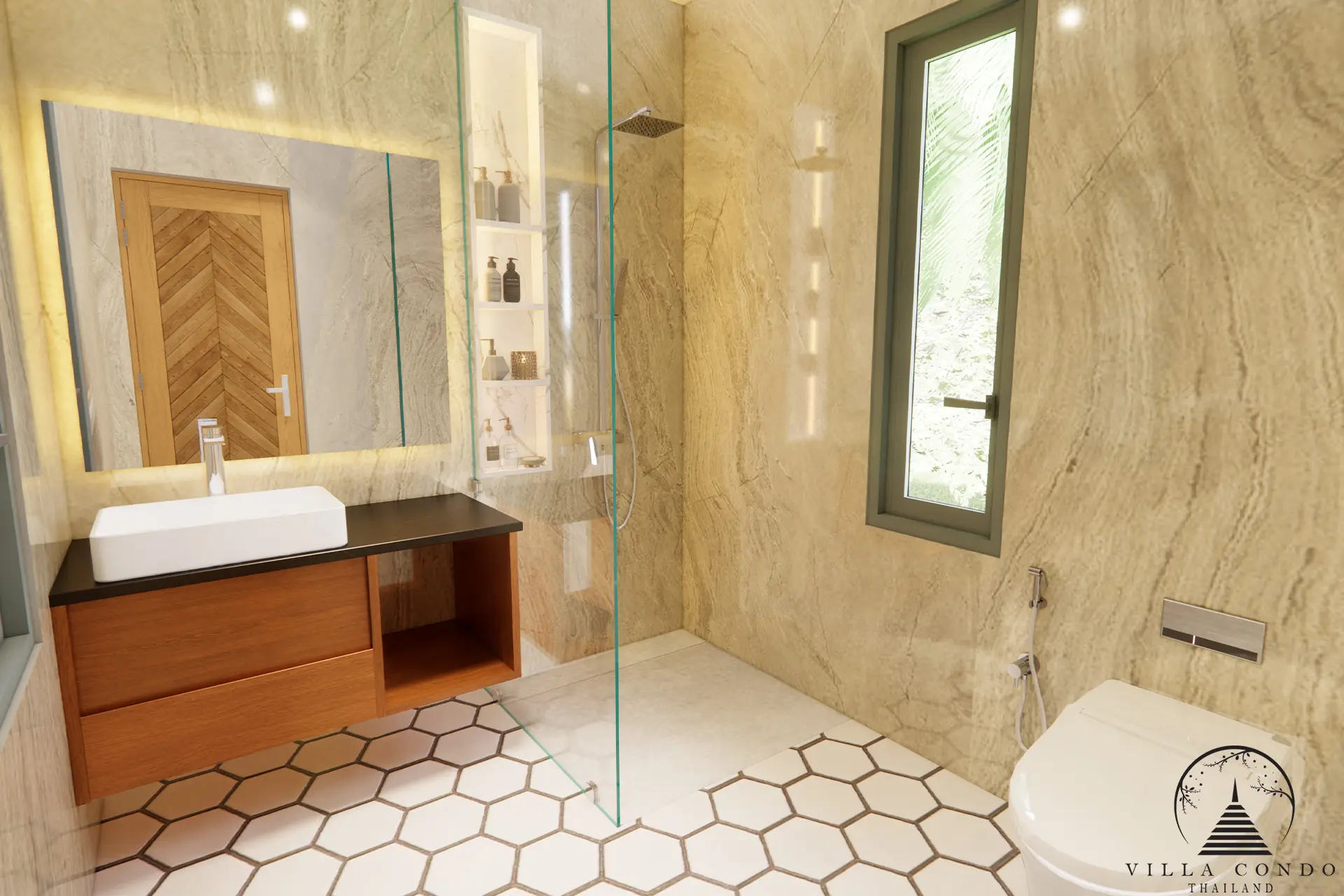 Luxurious Bathroom Retreat at Orchard Villas