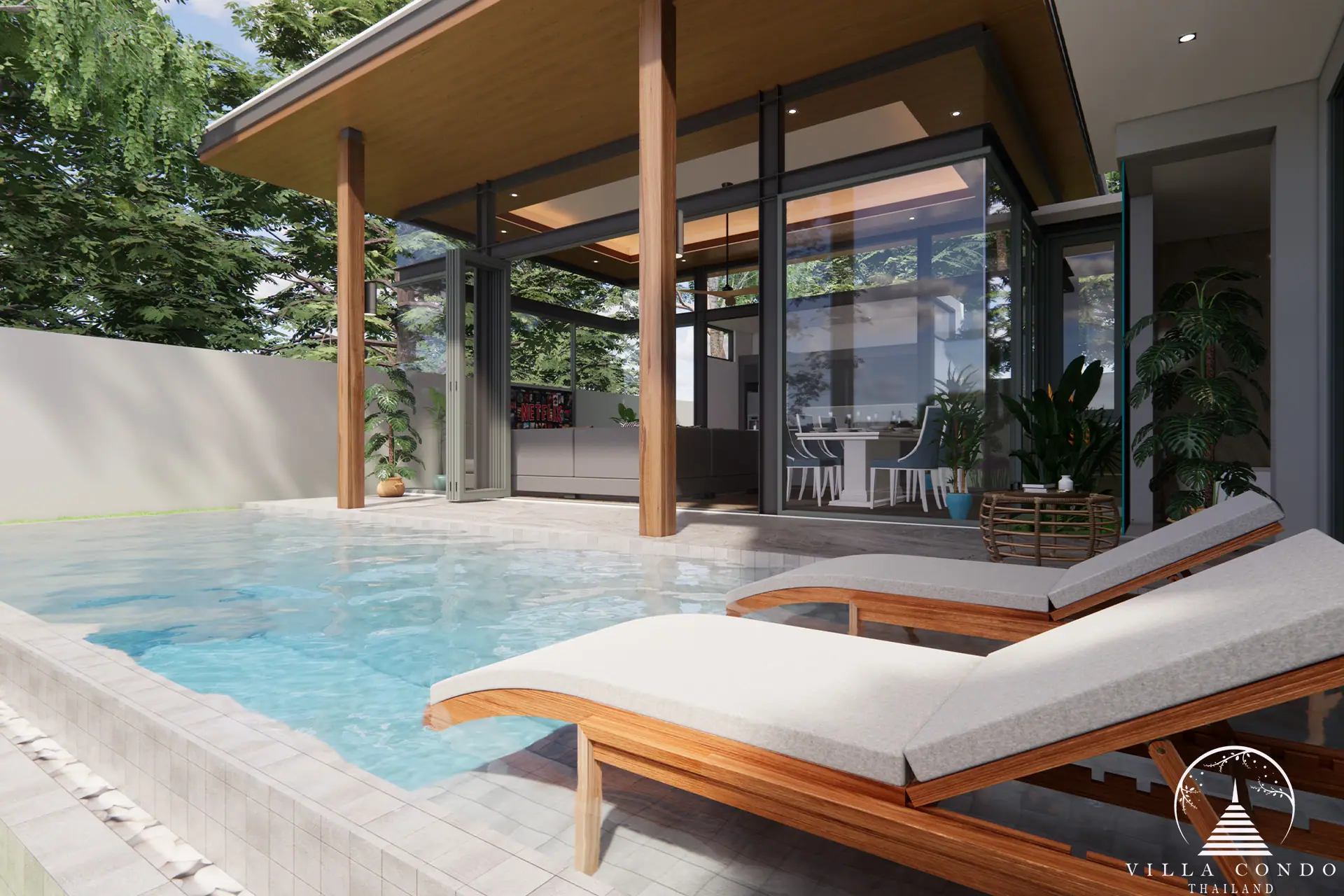 Inviting Private Pool Area