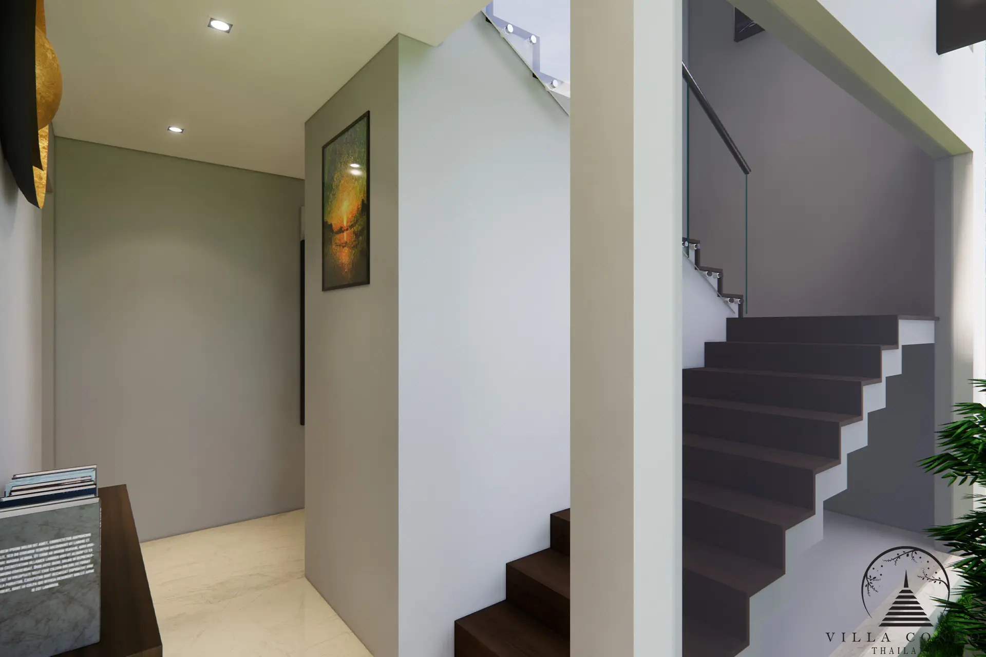 Elegant Staircase at Orchard Villas