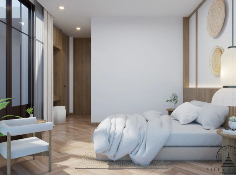 Serenely Designed Bedroom Interior