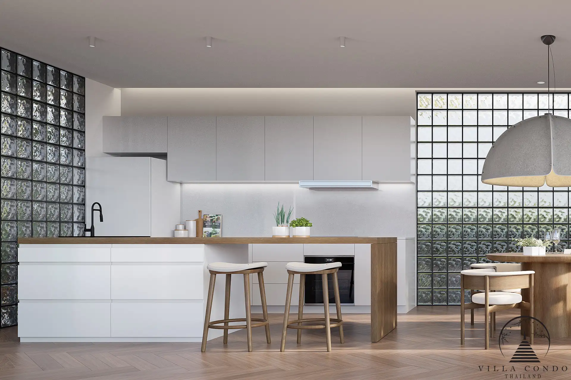 Modern Kitchen and Dining Area