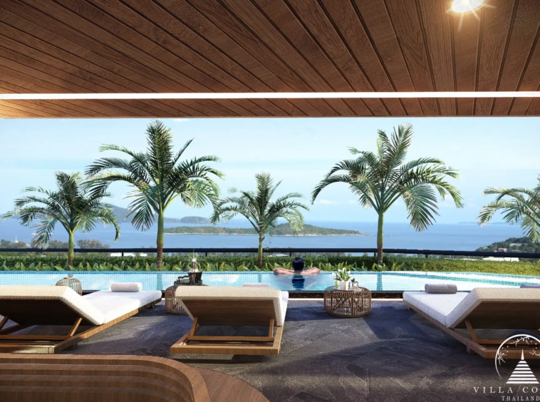 The One Nai Harn Rooftop pool deck