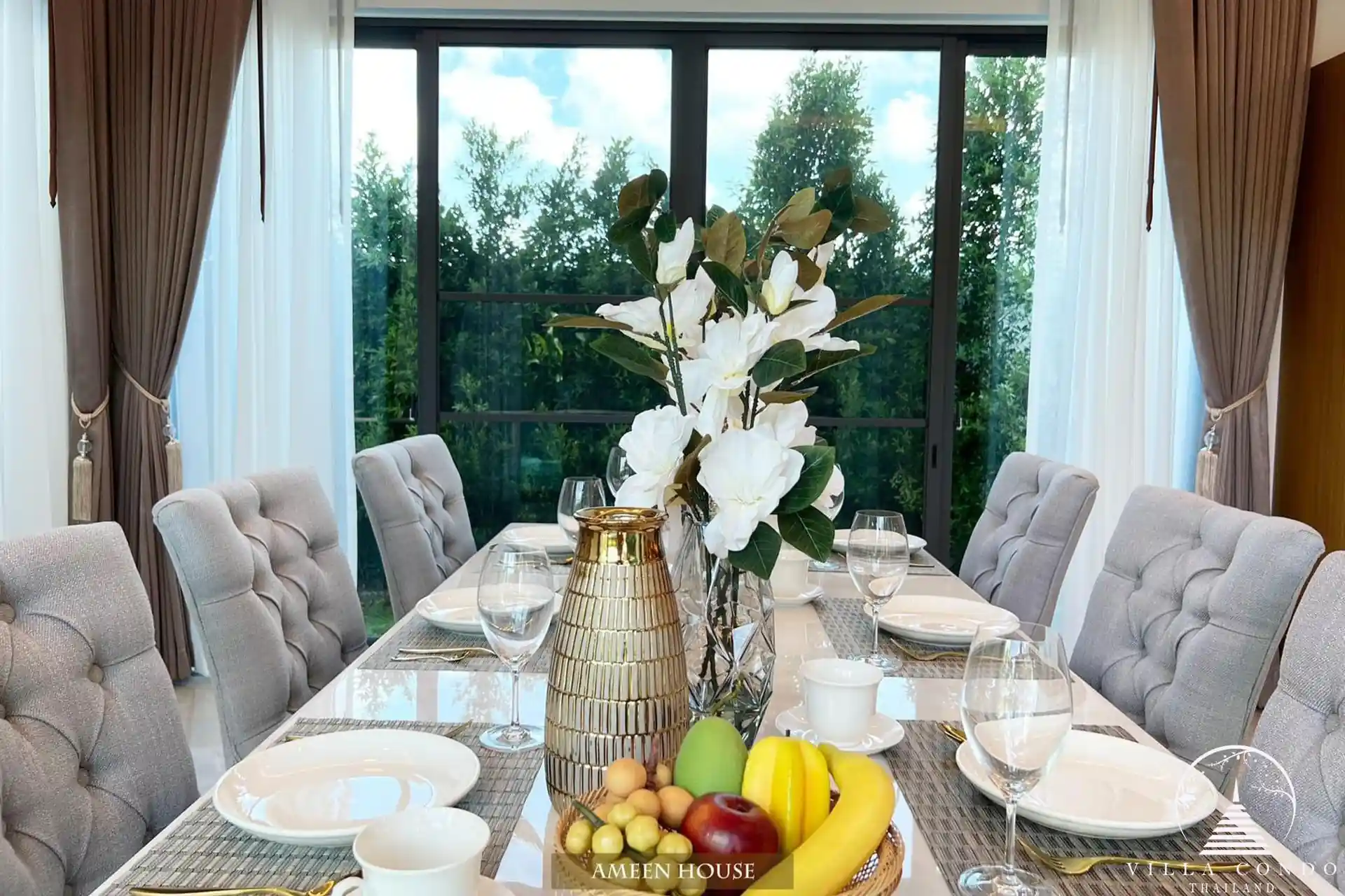 Ameen House Dining Area Elegant dining area in Ameen House