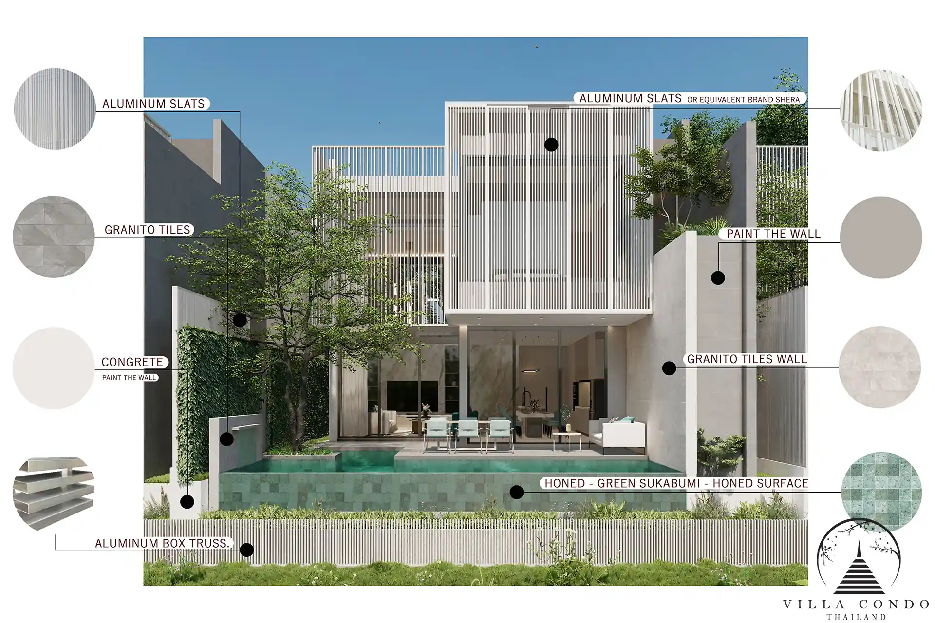 Elegant Exterior of Larimar Villas Exterior view of Larimar Villas