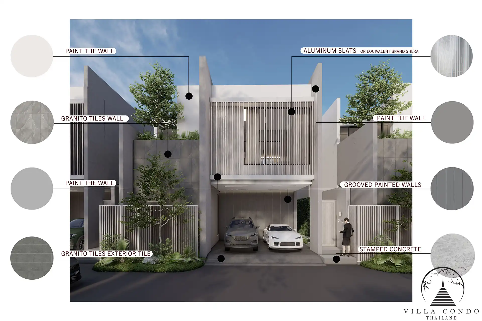 Elegant Exterior of Larimar Villas Exterior view of Larimar Villas