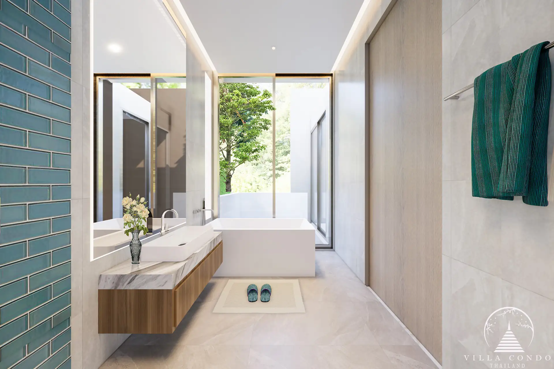 Luxurious Master Bathroom at Larimar Villas Master bathroom in Larimar Villas