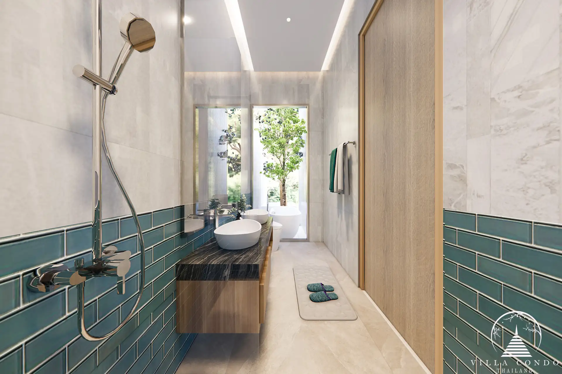 Luxurious Bathroom at Larimar Villas Bathroom in Larimar Villas