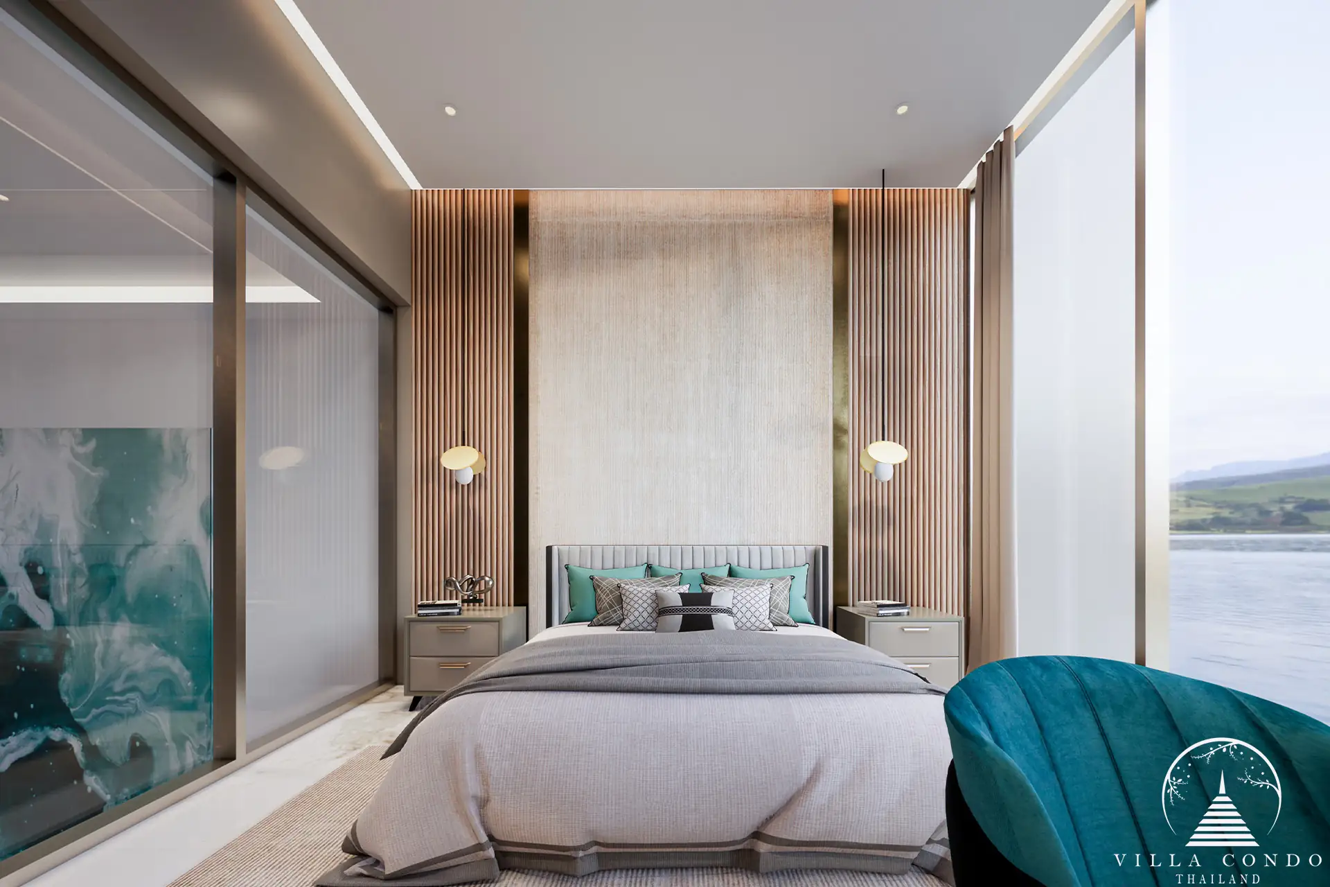 Elegant Master Bedroom at Larimar Villas Master bedroom in Larimar Villas