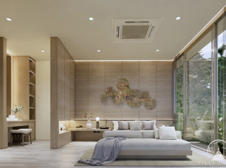 Master bedroom in Amrits Luxury Villas