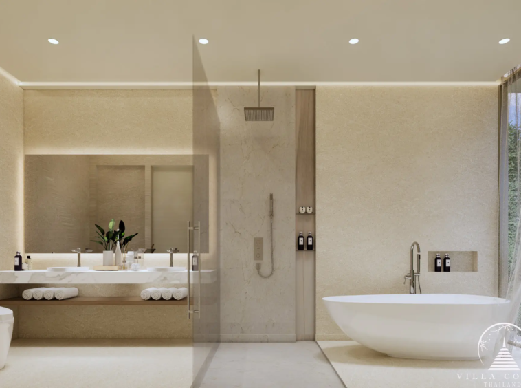 Master bedroom in Amrits Luxury Villas