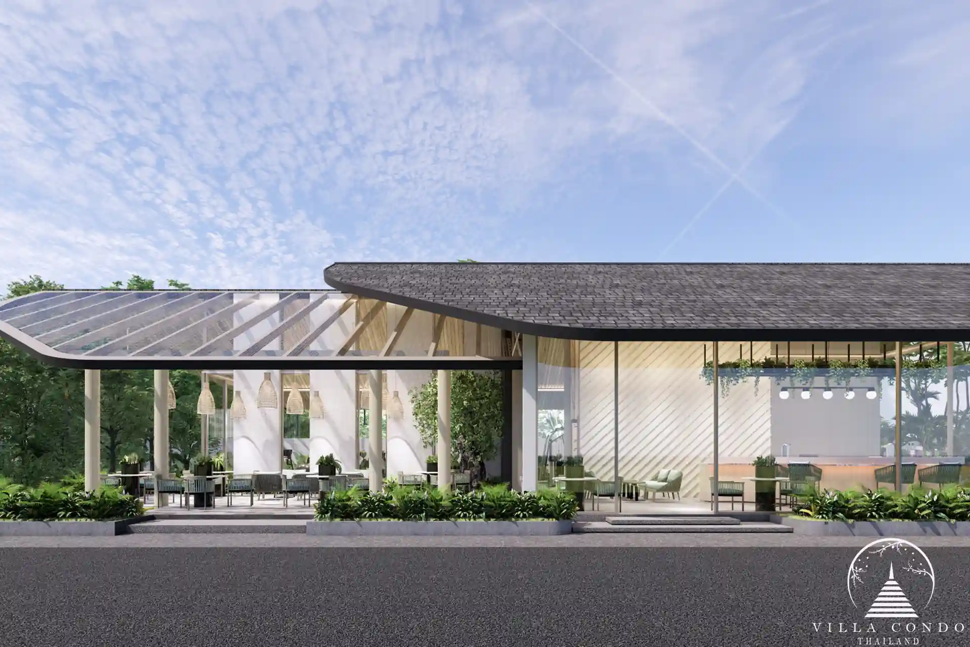 Exterior view of Amrits Luxury Villas